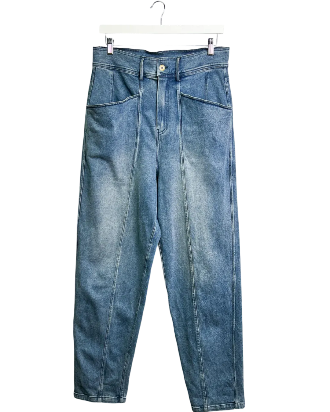 Size L - Flannel Tapered Jeans