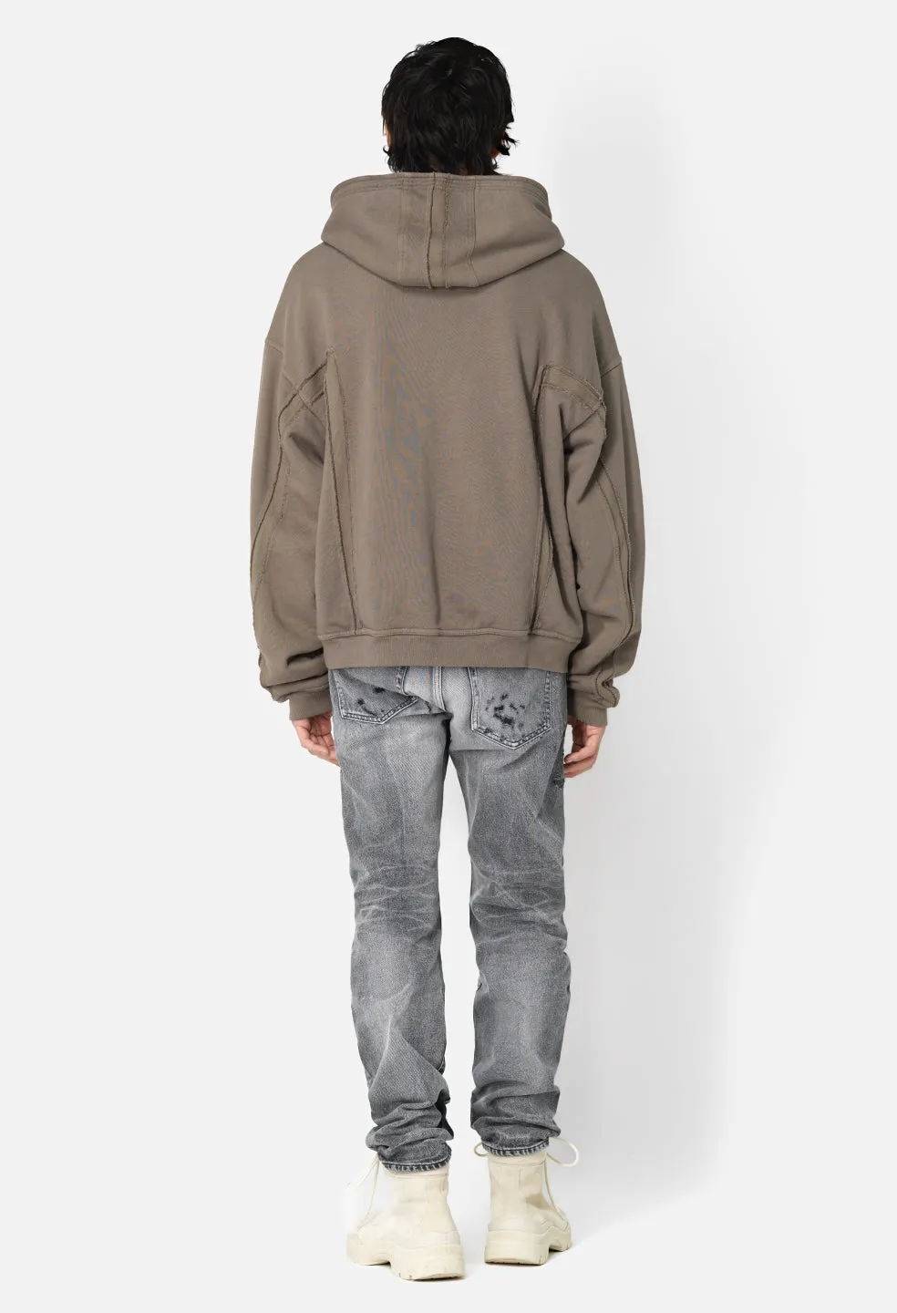 Slab Full-Zip Hoodie / Bark