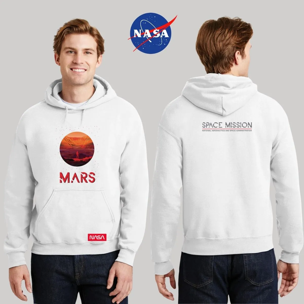 Sudadera para Hombre Hoodie Nasa Mars