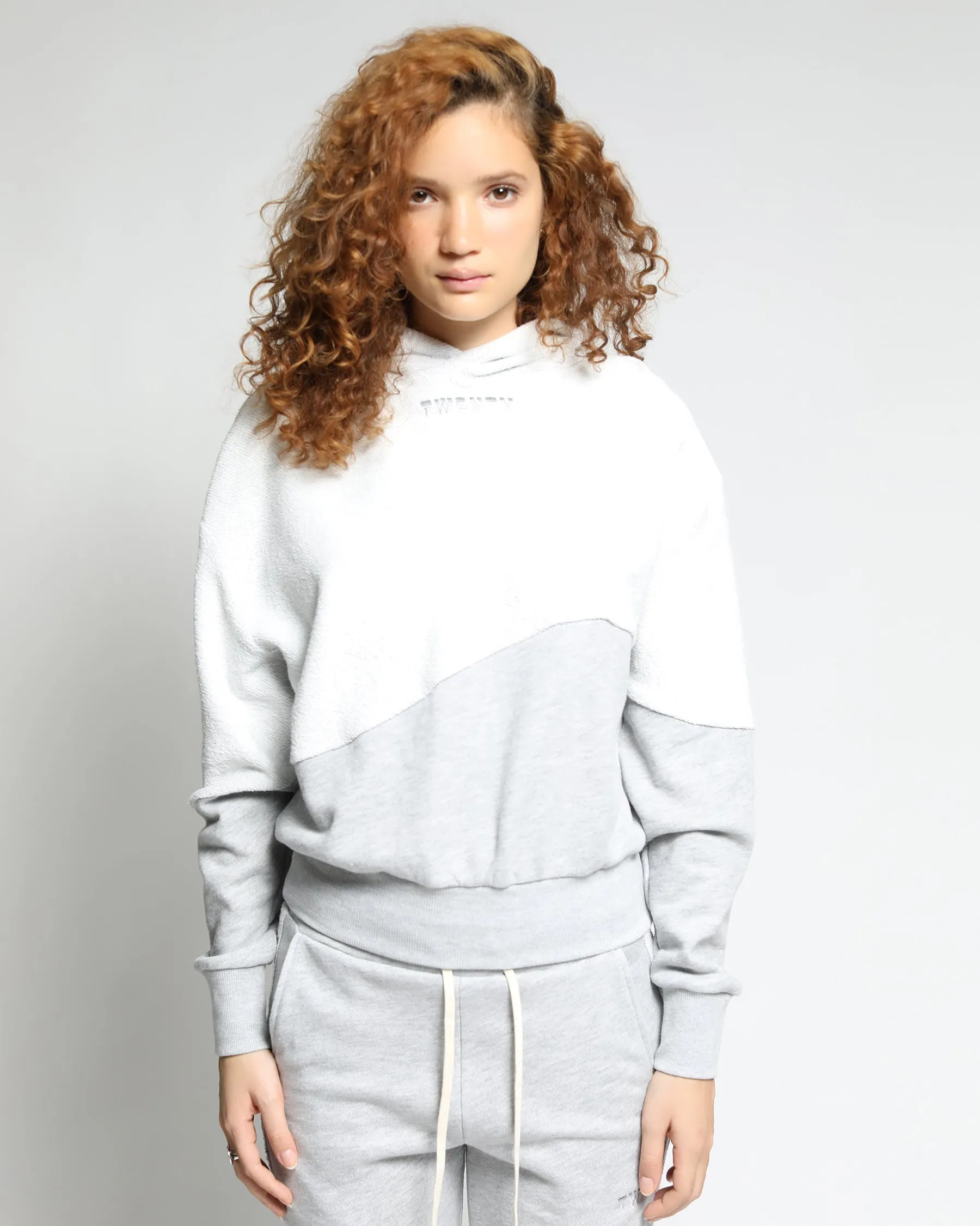 Sunnyside Reversed Loop Terry Swirl Colorblock Hoodie