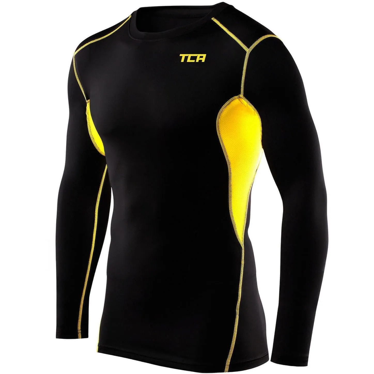 TCA HyperFusion Thermal Mens Long Sleeve Compression Top - Black