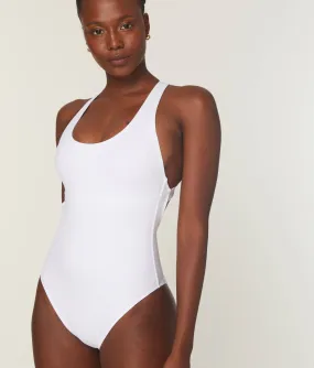 The Tulum One Piece - Flat - White - Long Torso