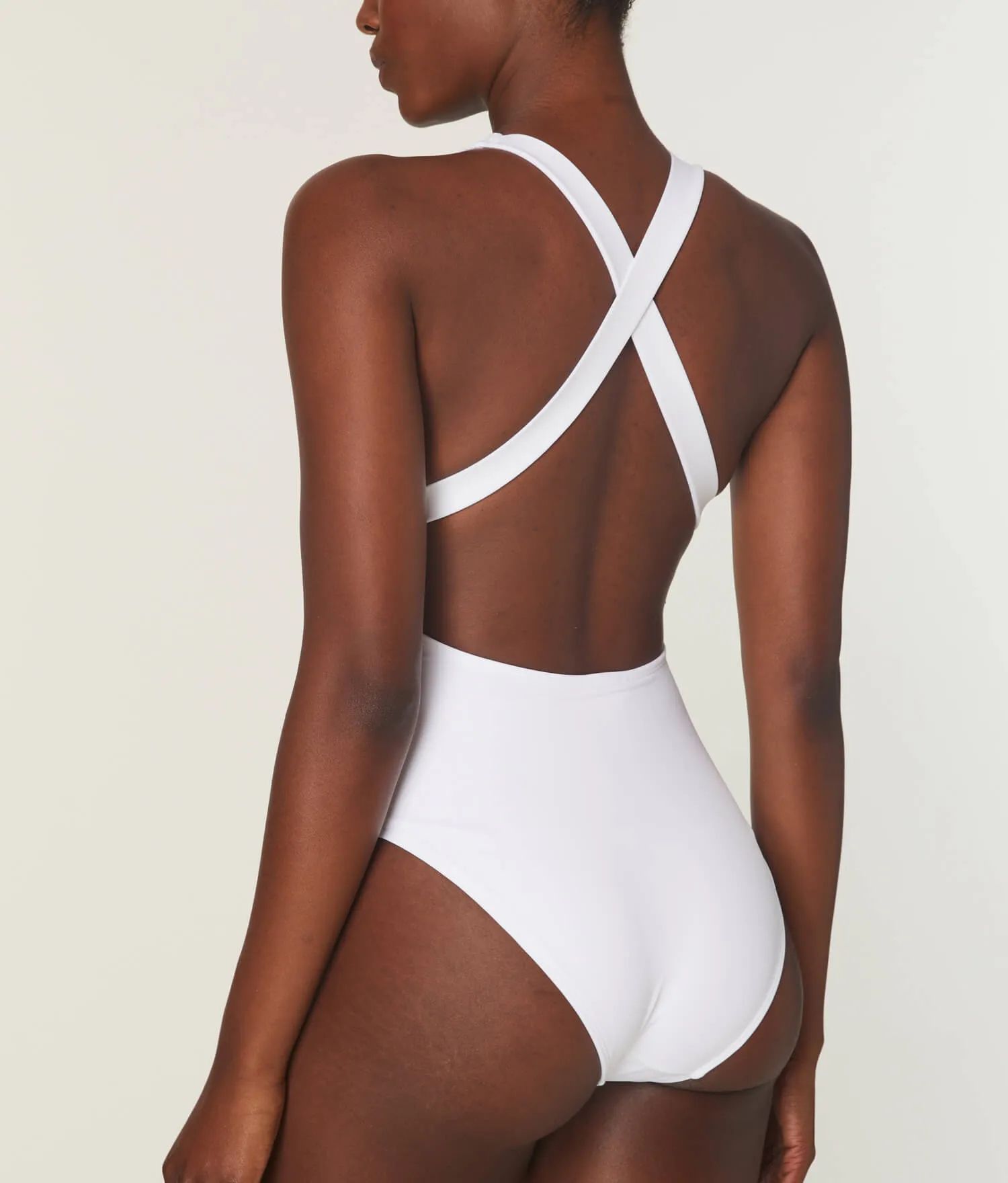 The Tulum One Piece - Flat - White - Long Torso