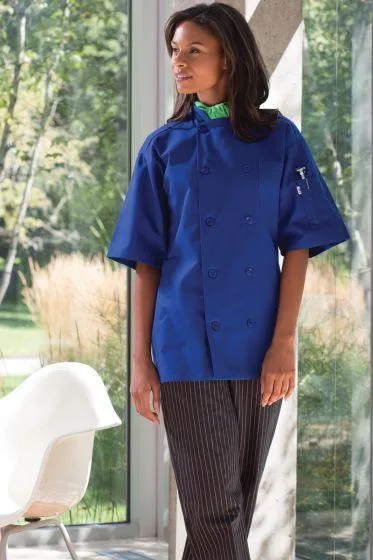 Uncommon Threads 0415 Short Sleeve Chef Coat