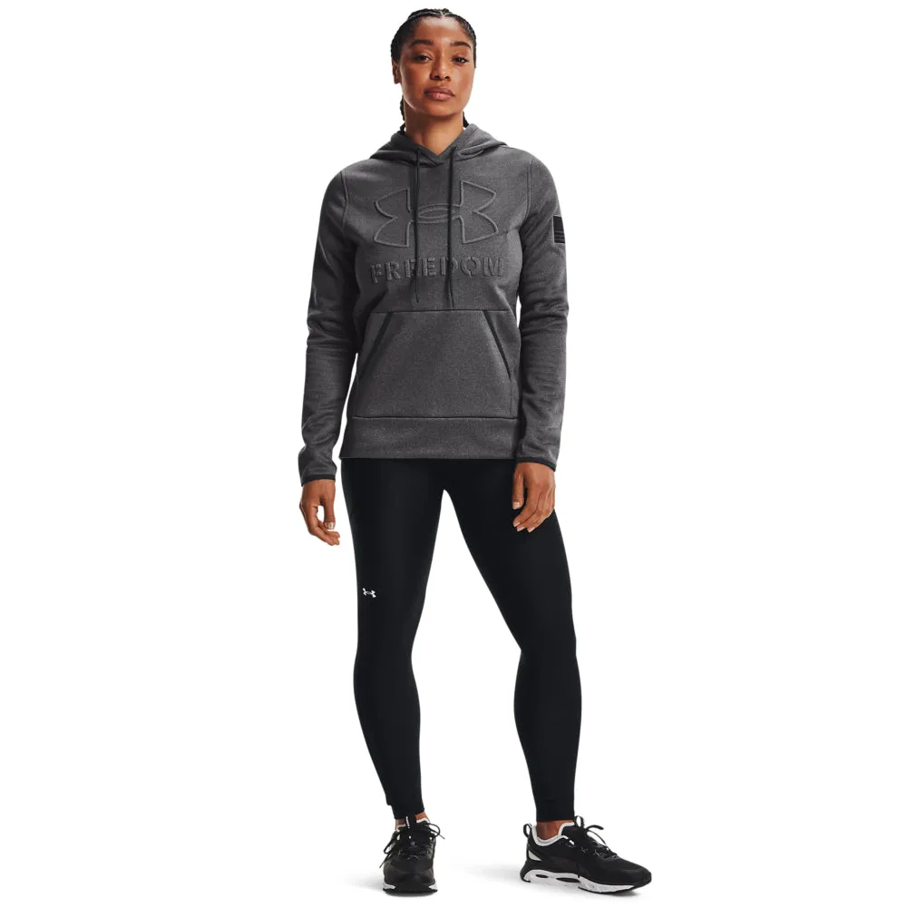 'Under Armour' Women's Freedom Emboss Hoodie - Carbon Black