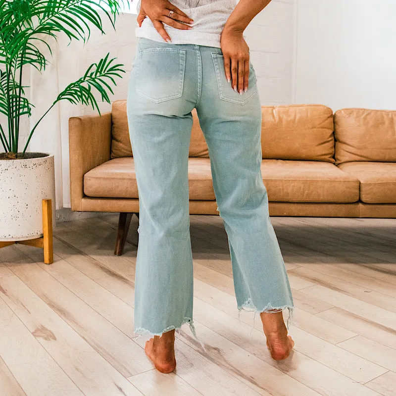 Vervet Cloud 90's Crop Flare Jeans