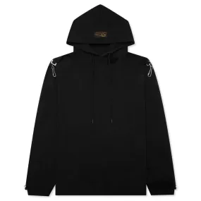 Washed Fit Hoodie - Black