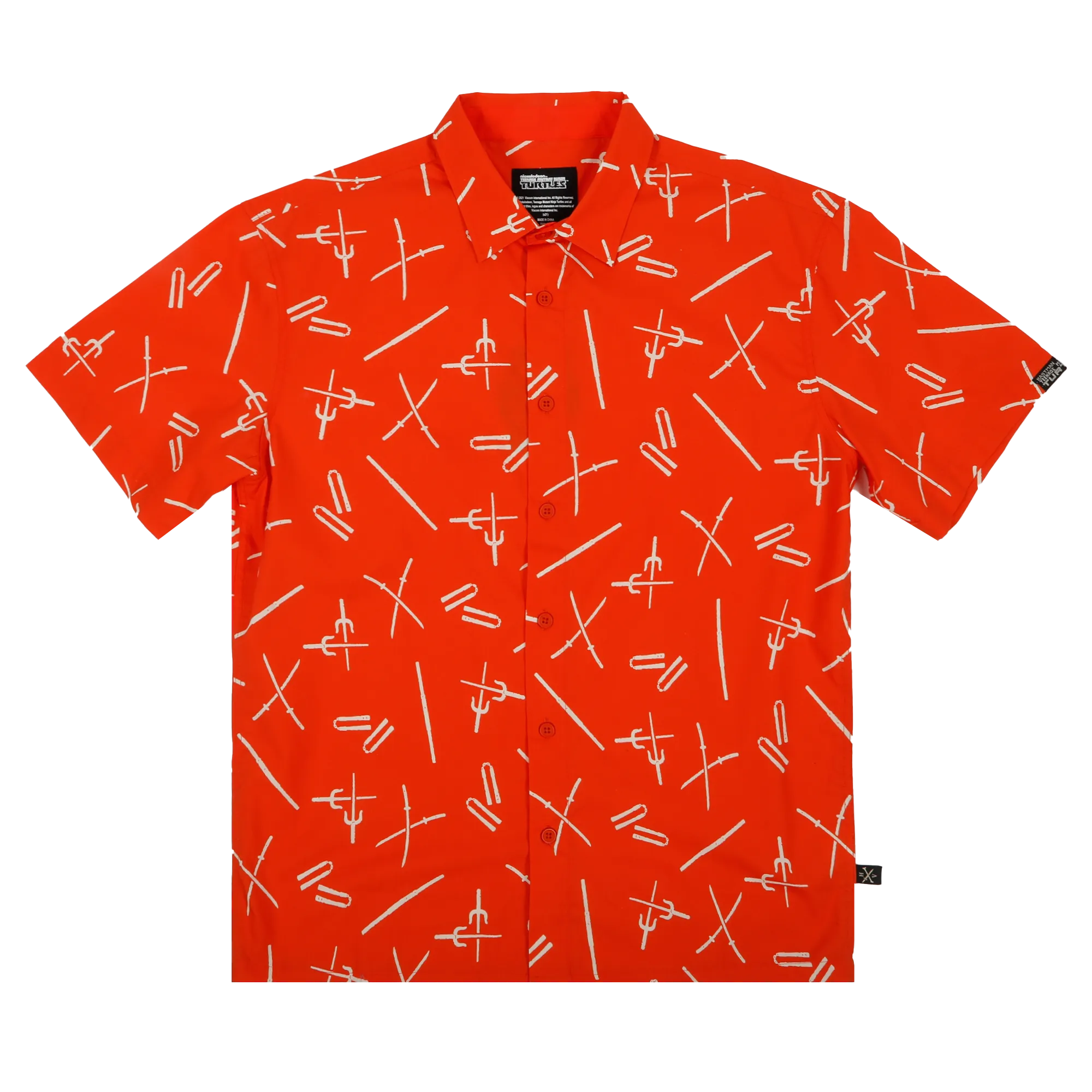 Weapons Orange Button-Down Shirt