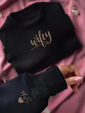 WIFEY SWEATER - BLACK