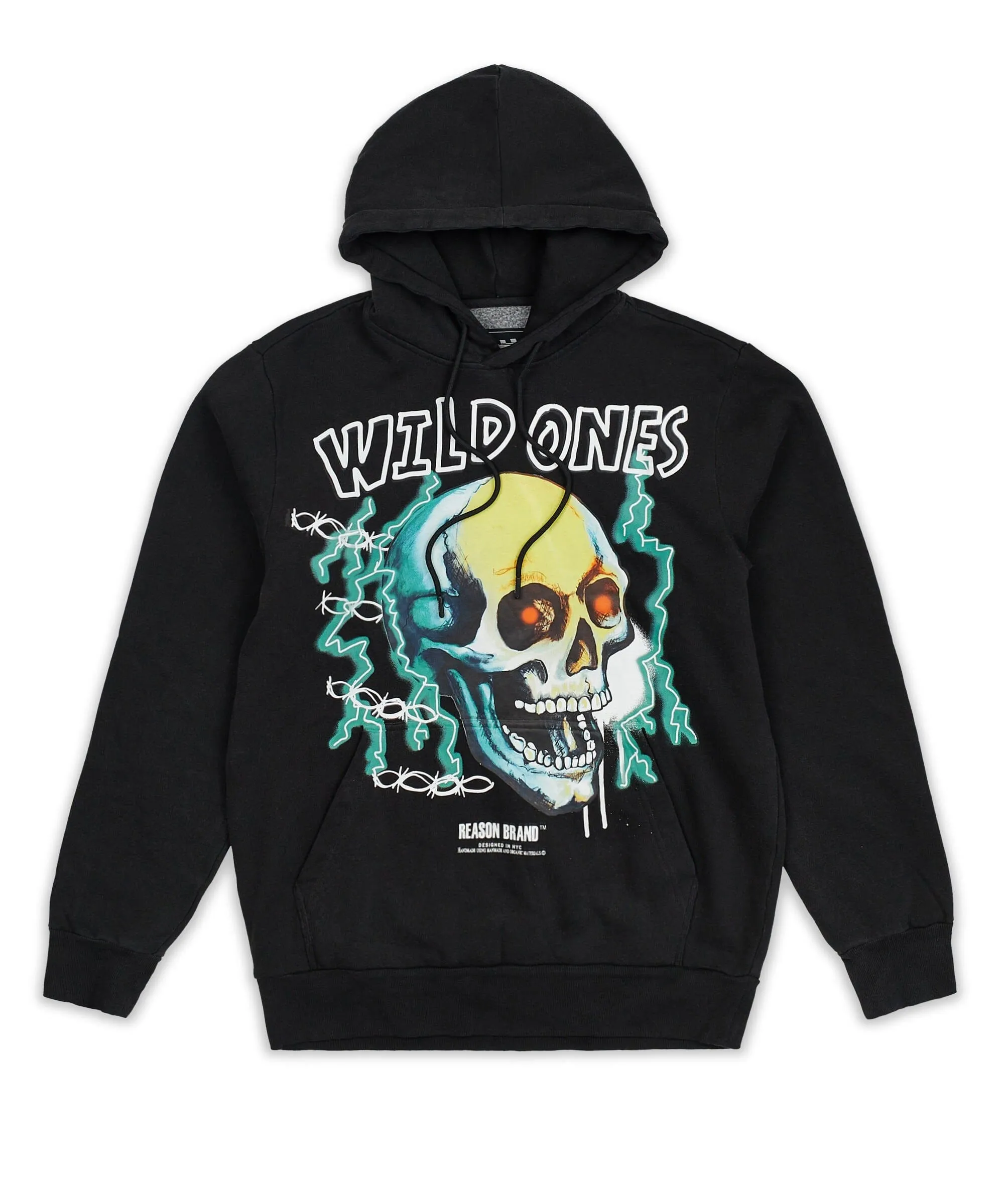 Wild Ones Skull Hoodie - Black