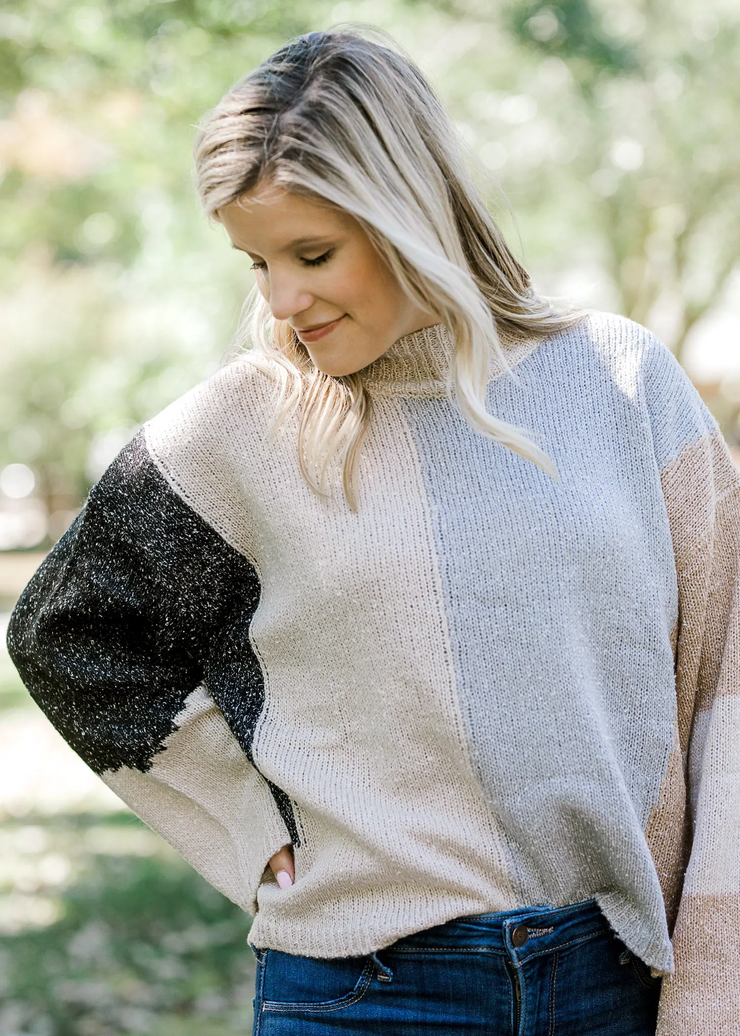 X Feeling Fall Sweater in Taupe